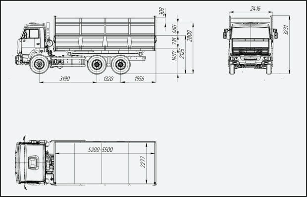 Автомобиль-самосвал с боковой разгрузкой «AGROMASTER-6512/10» «AGROMASTER-6512/14»